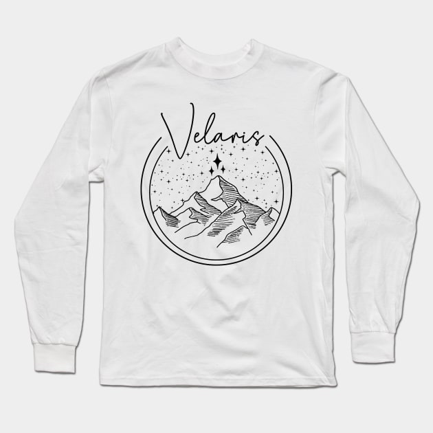 ACOTAR Velaris Logo Long Sleeve T-Shirt by baranskini